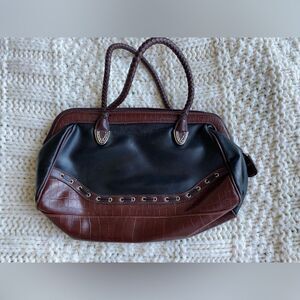 1980s Marlo Western - Cowboy-Themed Leather Handbag
